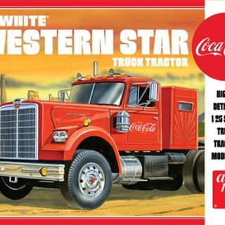 White Western Star Semi Tractor Coca Cola AMT Kitset 1/25