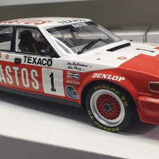 1985 Rover Vitesse TWR Tom Walkinshaw & Win Percy Winners Donnington 500 Minichamps 1/18