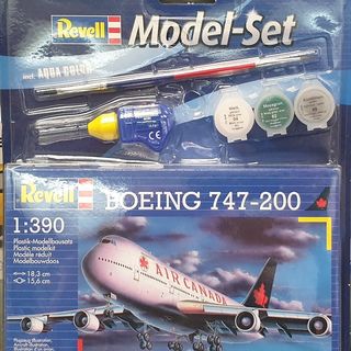 Boeing 747-200 Air Canada Kitset 1/390 Revell incl Paint glue & Brush