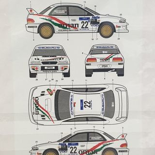 Studio 27 Decal Set Subaru Impreza WRX 2000 Rally New Zealand Hamed Al-Wahaibi & Tony Sircombe