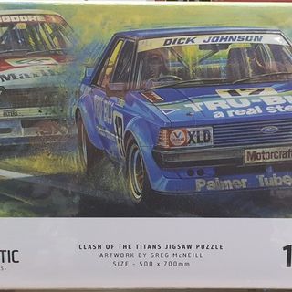 Clash Of The Titans 1000 Piece Jigsaw Puzzle Johnson v's Brock