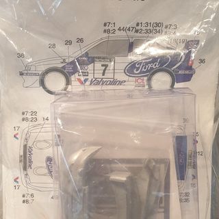 Studio 27 Transkit Decal Set Ford Escort WRC 1998 RAC Rally Great Britain Juha Kankkunen