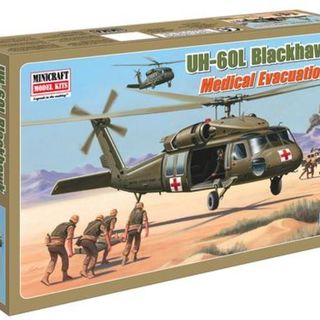 UH60L Blackhawk Medivac Helicopter Kitset 1/48 Minicraft