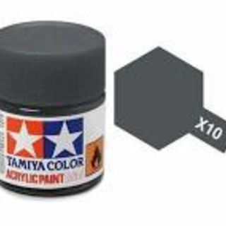 Tamiya Paint Acrylic Gun Metal - X10