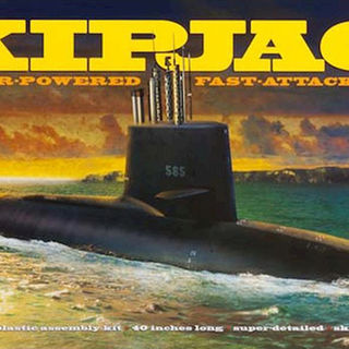 USS Skipjack Submarine Kitset 1/72 Moebius
