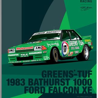Dick Johnson Racing Ford Falcon XE 1983 Bathurst 1000 - Variant Limited Edition Print