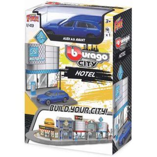 Burago City Hotel with Audi A6 Avant Build Your City