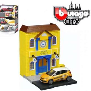 Burago City Post Office with Citroen Build Your City