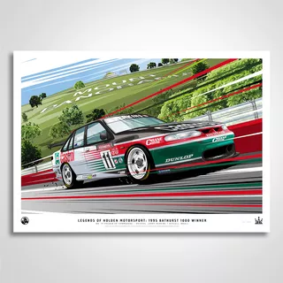 Legends of Holden Motorsport: 1995 Bathurst 1000 Winner Limited Edition Print Larry Perkins & Russell Ingall