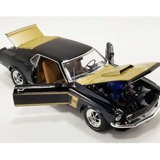 1969 Ford Mustang Boss 429 Black & Gold 1/18 Acme