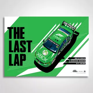 The Last Lap: Ambrose's Last V8 Supercar Race Print