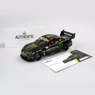 Ford Mustang 2020  Cam Waters 2020 Championship Season (First Solo Win Livery) Monster Energy 1/18 Authentic Collectables