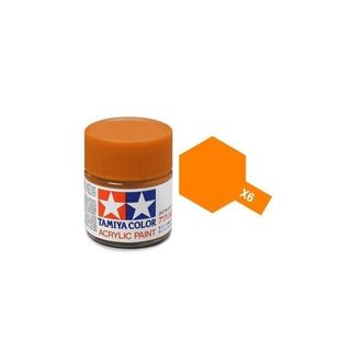 Tamiya Paint 10ml Acrylic Orange - X6