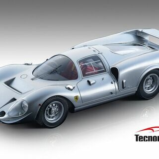 Ferrari 365 P2/3 Drogo Press Aluminium Silver 1967 1/18 Tecnomodel