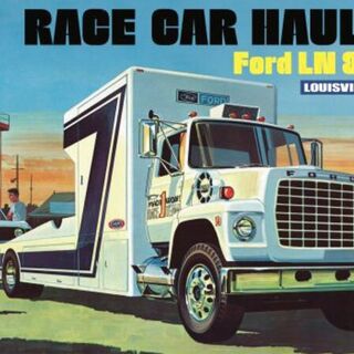 Ford LN 8000 Race Car Hauler  AMT Kitset 1/25