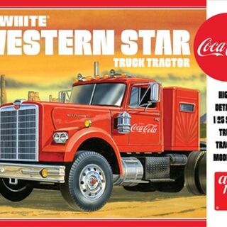 White Western Star Semi Tractor Coca Cola  AMT Kitset 1/25