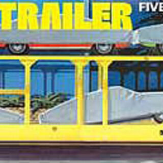 5 Car Haulaway Trailer Car Transporter AMT Kitset 1/25