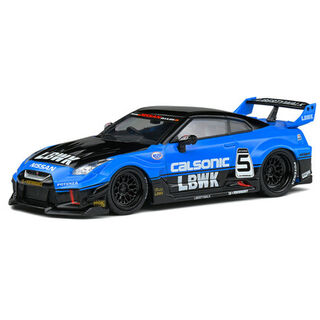 Nissan GT-R R35 with Liberty Walk Body Kit Calsonic 1/43 Solido
