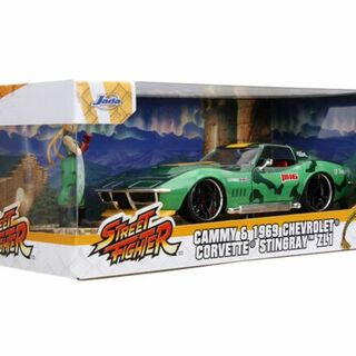 Street Fighter - 1969 Chevrolet Corvette Stingray ZL1 with Cammy Figure 1/24 Jada