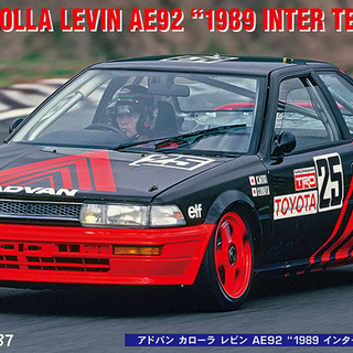 Toyota Corolla Levin AE92 1989 Inter TEC Advan Kitset Hasegawa 1/24
