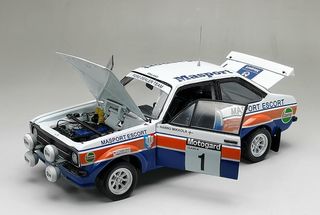 1/18 Masport Ford Escort RS1800, 1979 Rally New Zealand Winner, Hannu Mikkola & Arne Hertz