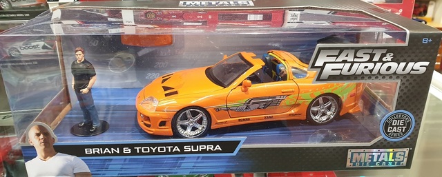 Fast & Furious  Brian's Toyota Supra with Figure 1/24 Jada