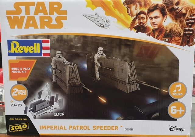 Star Wars Solo , Imperial Patrol Speeder Kitset Revell Light & Sound