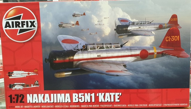 Nakajima B5N1 'Kate' Fighter Plane Kitset 1/72 Airfix