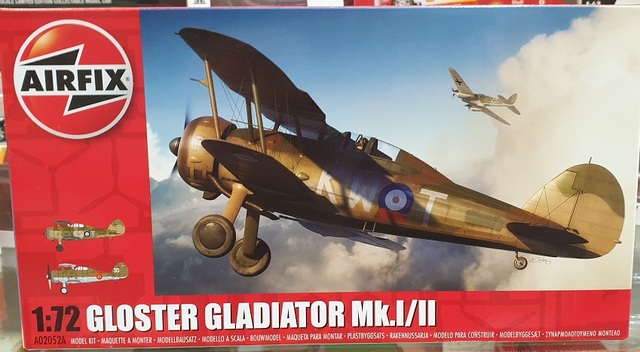 Gloster Gladiator Mk.1/11 Fighter Plane Kitset 1/72 Airfix