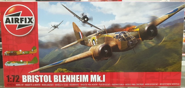 Bristol Blenheim Mk.1 Bomber Plane Kitset 1/72 Airfix