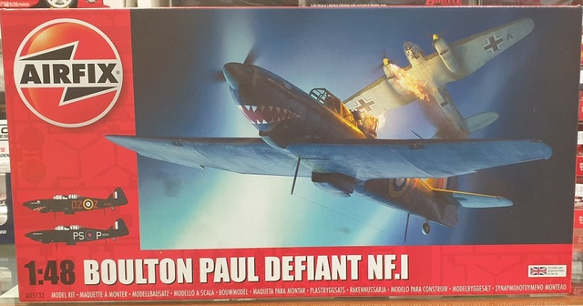Boulton Paul Defiant NF.1 Fighter Plane Kitset 1/48 Airfix