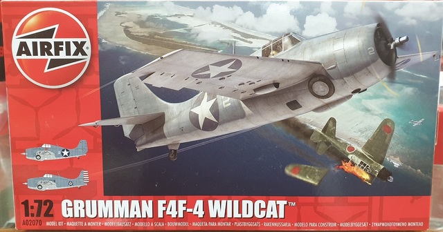 Grumman F4F-4 Wildcat Fighter Plane Kitset 1/72Airfix
