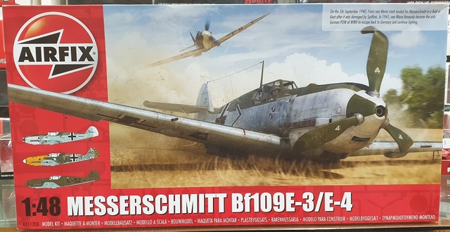 Messerschmitt Bf109E-3/E-4 Fighter Plane Kitset 1/48 Airfix