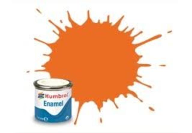 Humbrol #18 Orange Gloss -14ml Enamel Paint
