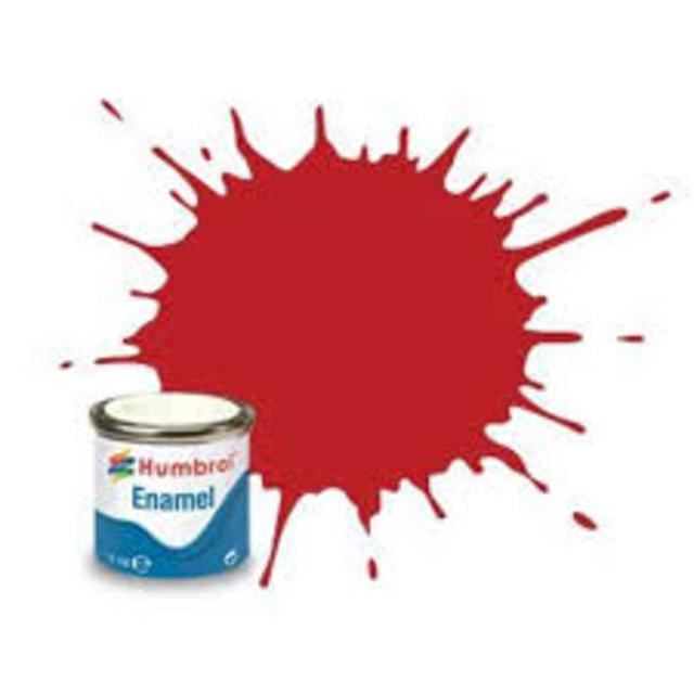 Humbrol #60 Scarlet Matt - 14ml Enamel Paint