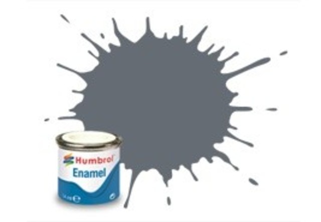 Humbrol 123 Extra Dark Sea Grey Satin - 14ml Enamel Paint