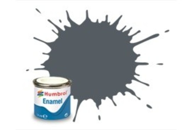 Humbrol #125 US Dark Grey Satin - 14ml Enamel Paint