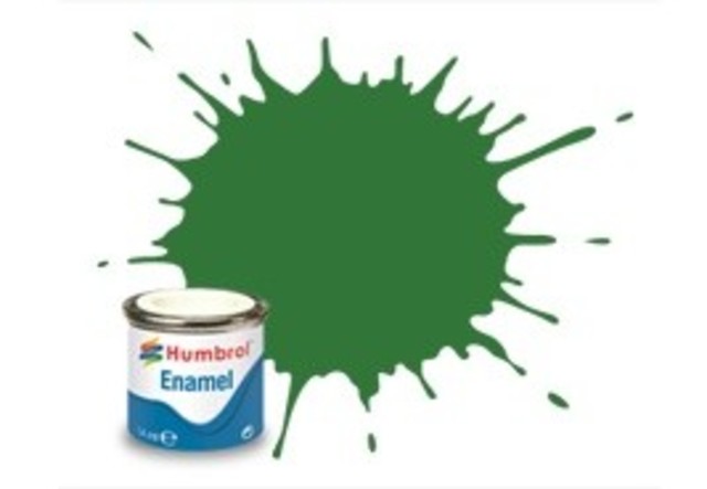 Humbrol #131 Mid Green Satin - 14ml Enamel Paint