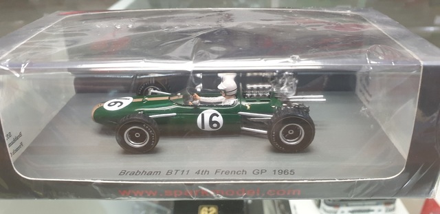 Brabham BT11 1965 French F1 GP 4th Place Denny Hulme 1/43