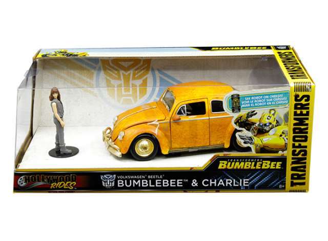 Jada Transformers Volkswagen Beetle Bumblebee & Charlie Figure 1/24