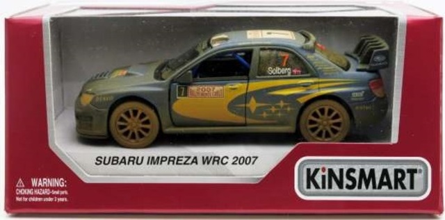 Subaru Impreza WRC Dirty Version #7 Petter Solberg Kinsmart Pullback 1/32