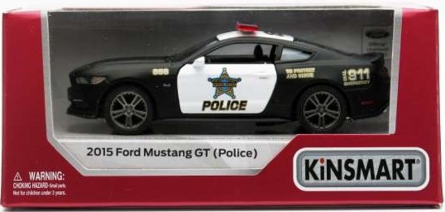 2015 Ford Mustang GT Police Car Kinsmart Pullback 1/32