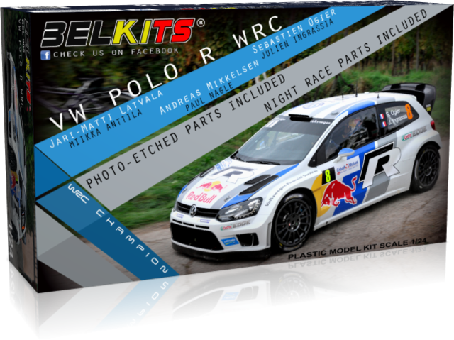 Volkswagen Polo R WRC Sebastien Ogier Kitset BelKits 1/24