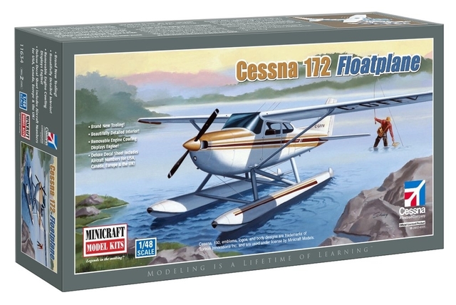 Cessna 172 Skyhawk Floatplane Kitset Minicraft 1/48