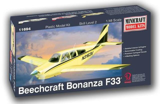 Beechcraft Bonanza F-33 Kitset Minicraft 1/48