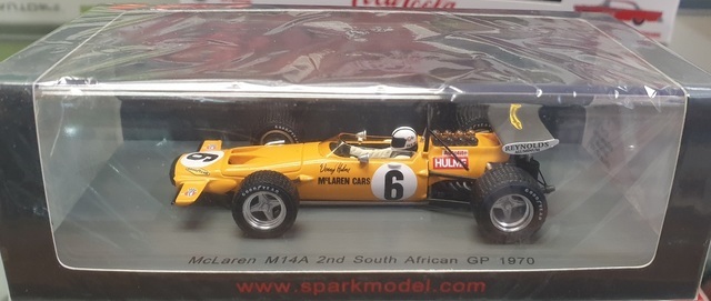 McLaren M14A 1970 South African F1 GP Denny Hulme 1/43 Spark