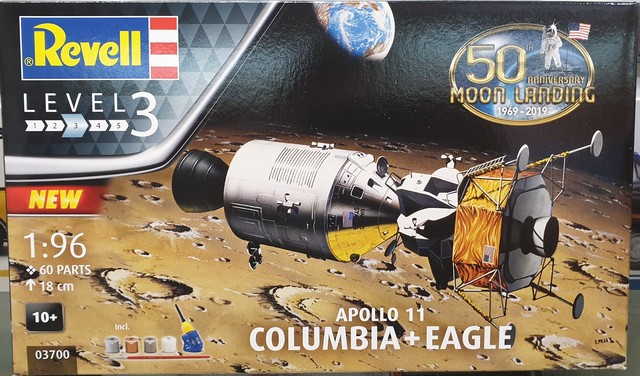 Apollo 11 Columbia & Lunar Module Eagle Kitset 1/96 Revell