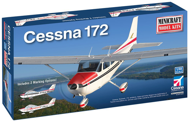 Cessna 172 Skyhawk Kitset Minicraft 1/48