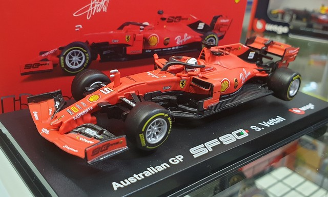Ferrari SF90 Sebastian Vettel 2019 Australian F1 Grand Prix Burago 1/43