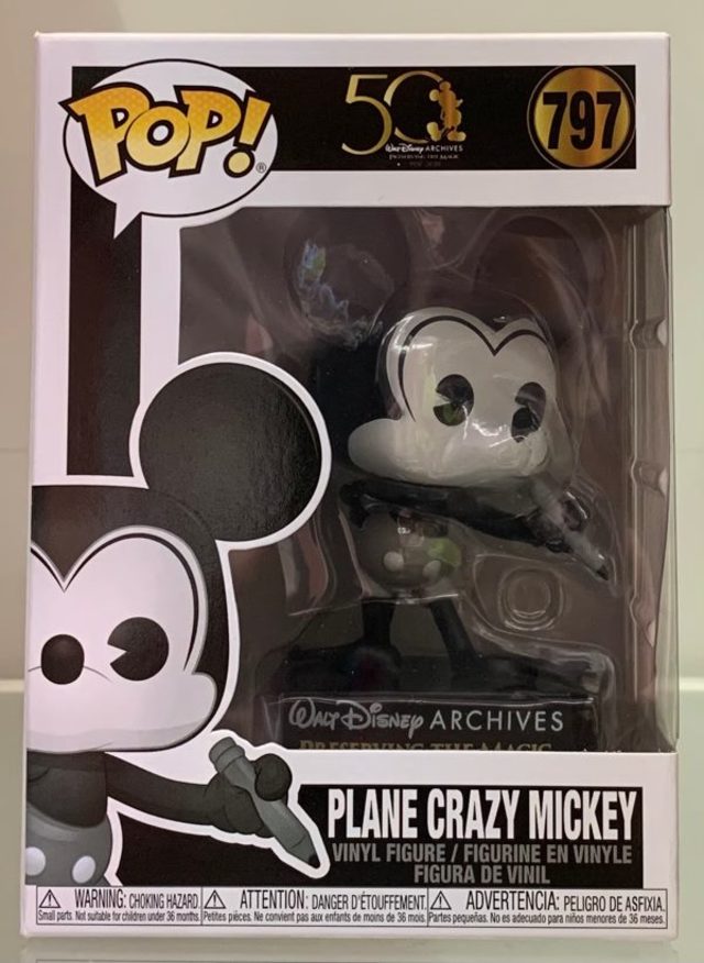 Funko Pop Vinyl #797 Disney Archives - Plane Crazy Mickey